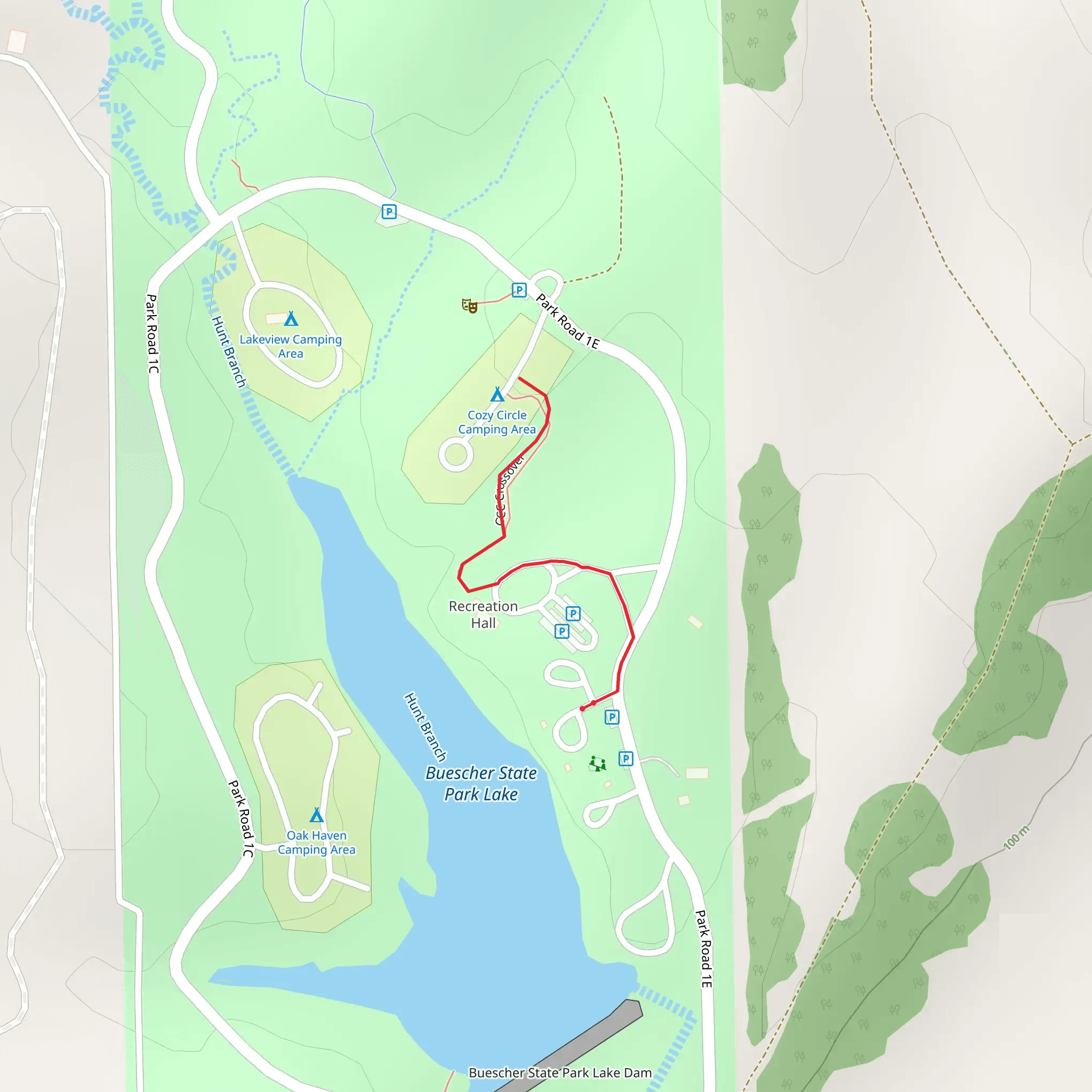 CCC Crossover Trail mobile static map