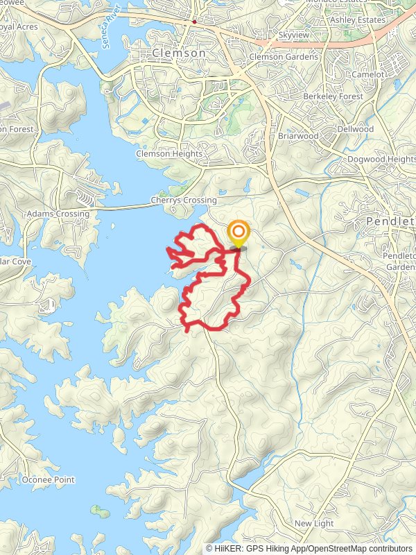 Loop around Pickens Bend from Seed Orchard Road mobile static map