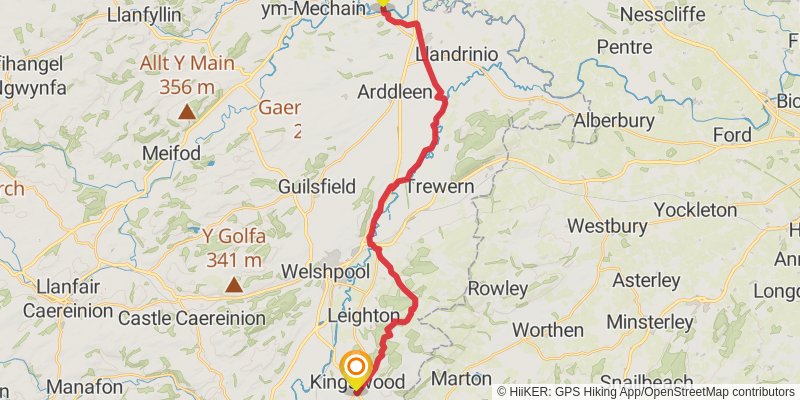 Offa's Dyke Path stage 9 Map