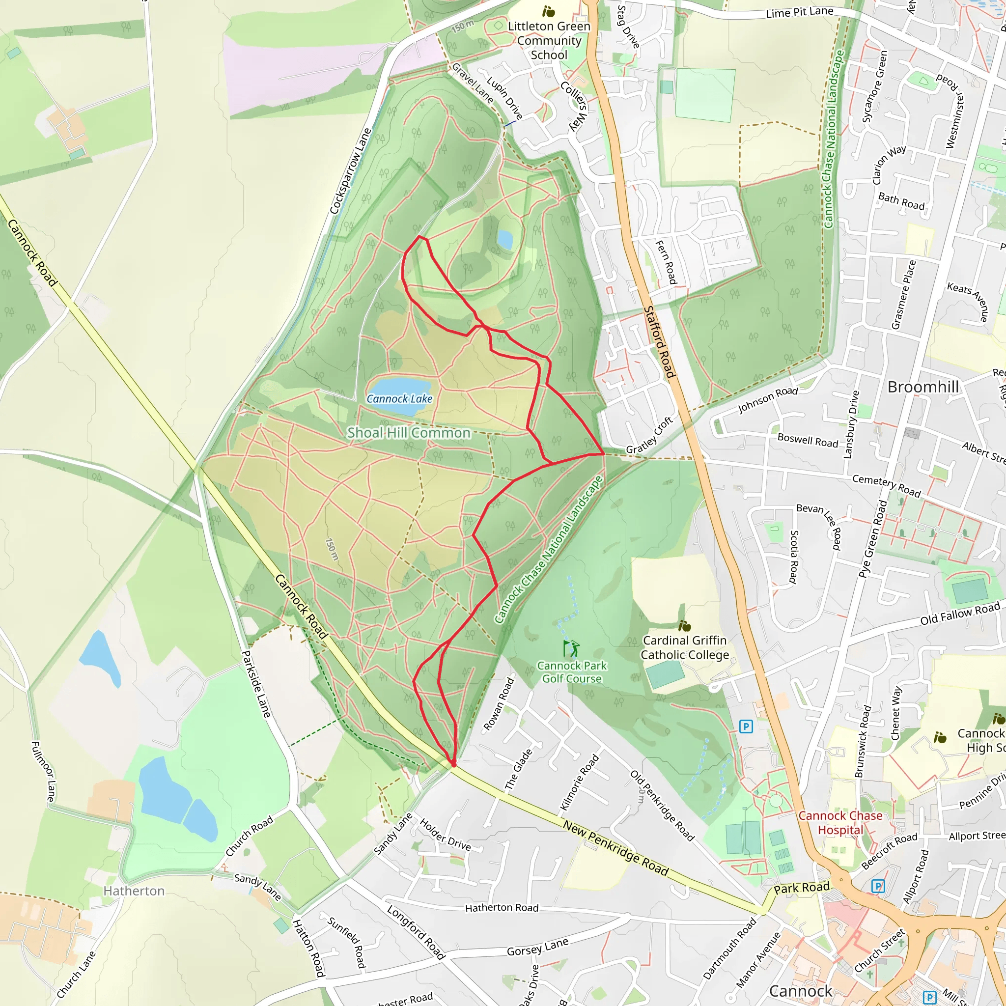 Shoal Hill mobile static map