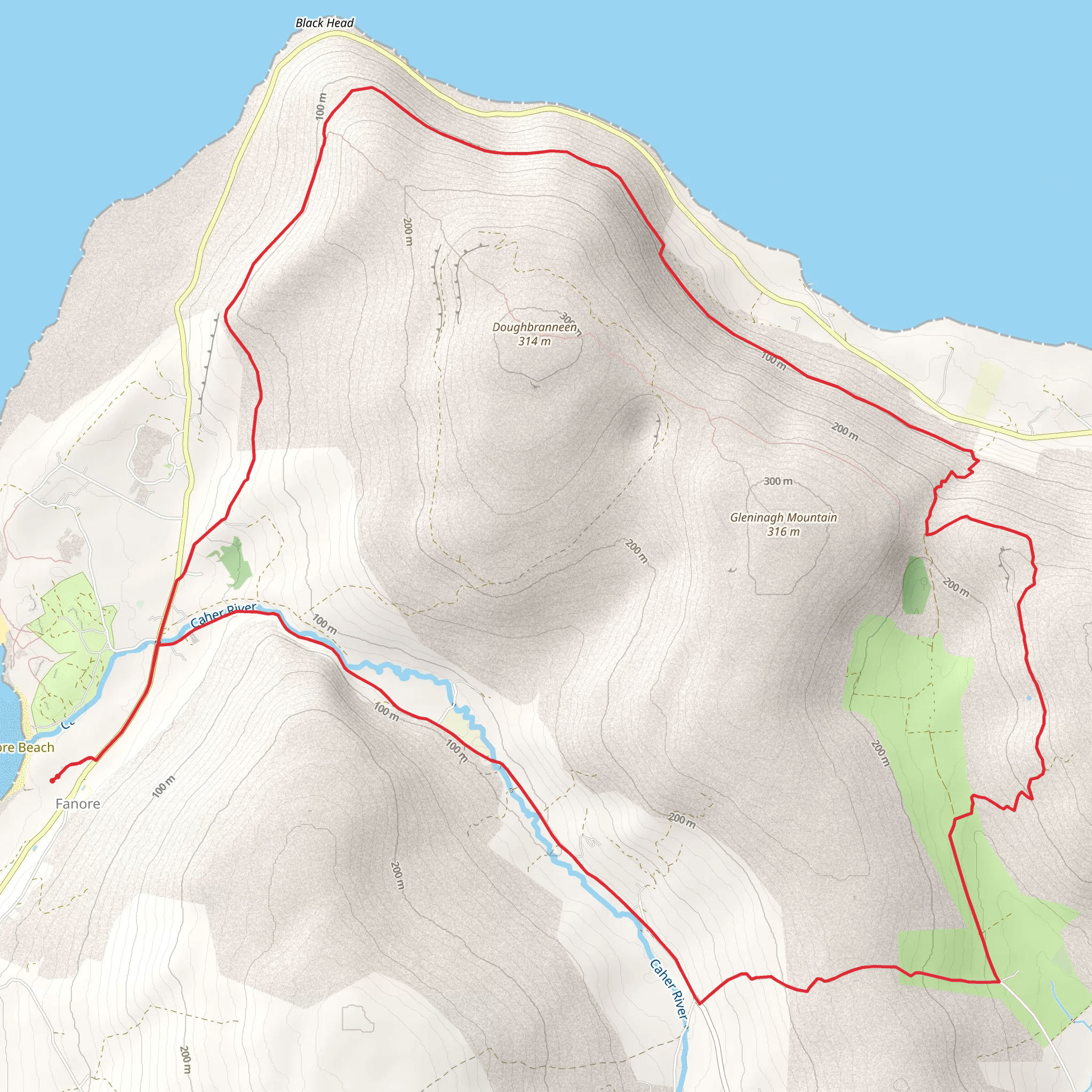 Gleninagh Loop mobile static map