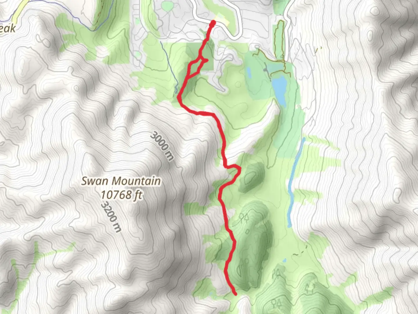 An image depicting the trail Soda Creek Trail Out and Back and its surrounding area.