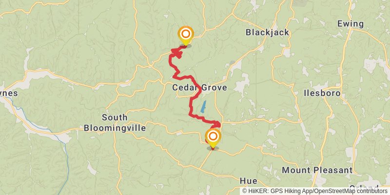 Buckeye Trail stage 63 Map