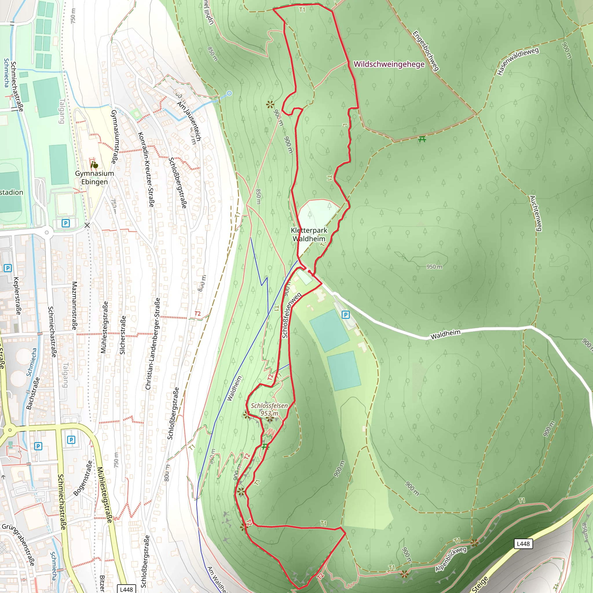 Traufgaengerle Hexenkueche Loop mobile static map