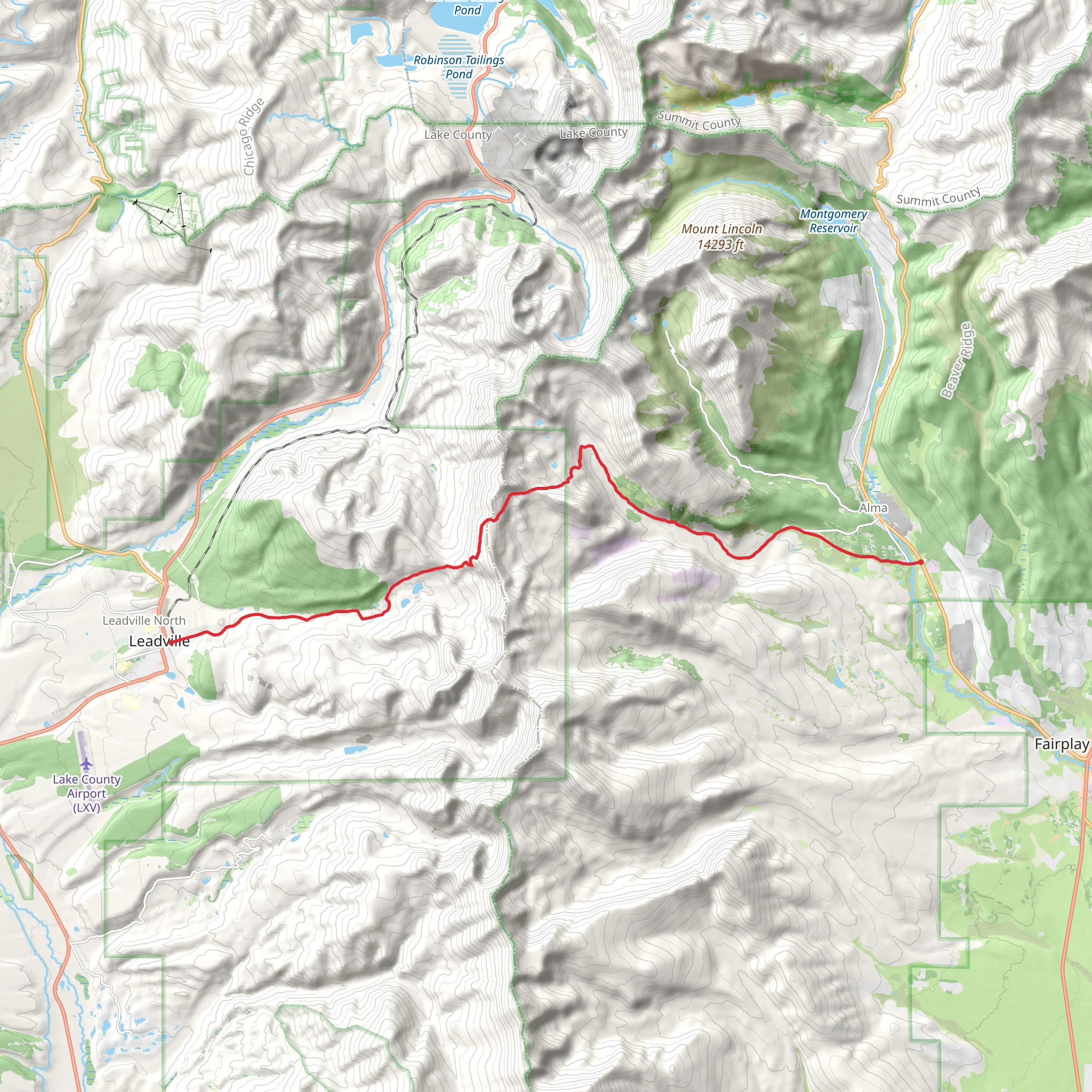 Mosquito Creek mobile static map