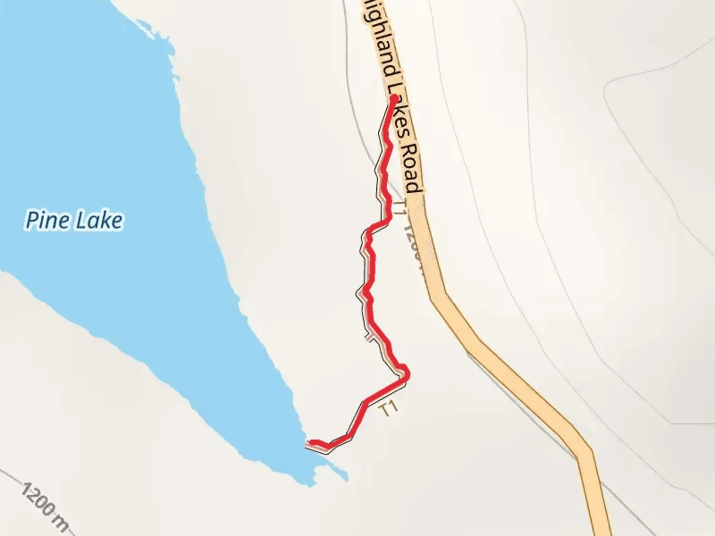 An image depicting the trail Pine Lake Walk and its surrounding area.