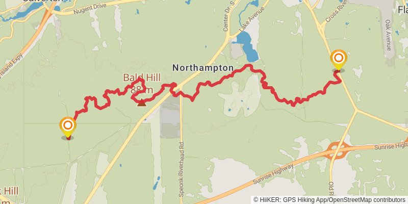 Paumanock Trail stage 8 Map