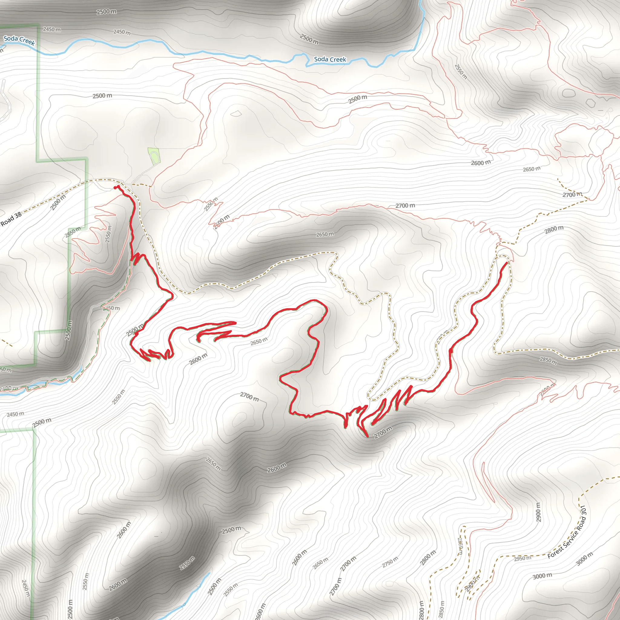 Flash of Gold Trail mobile static map