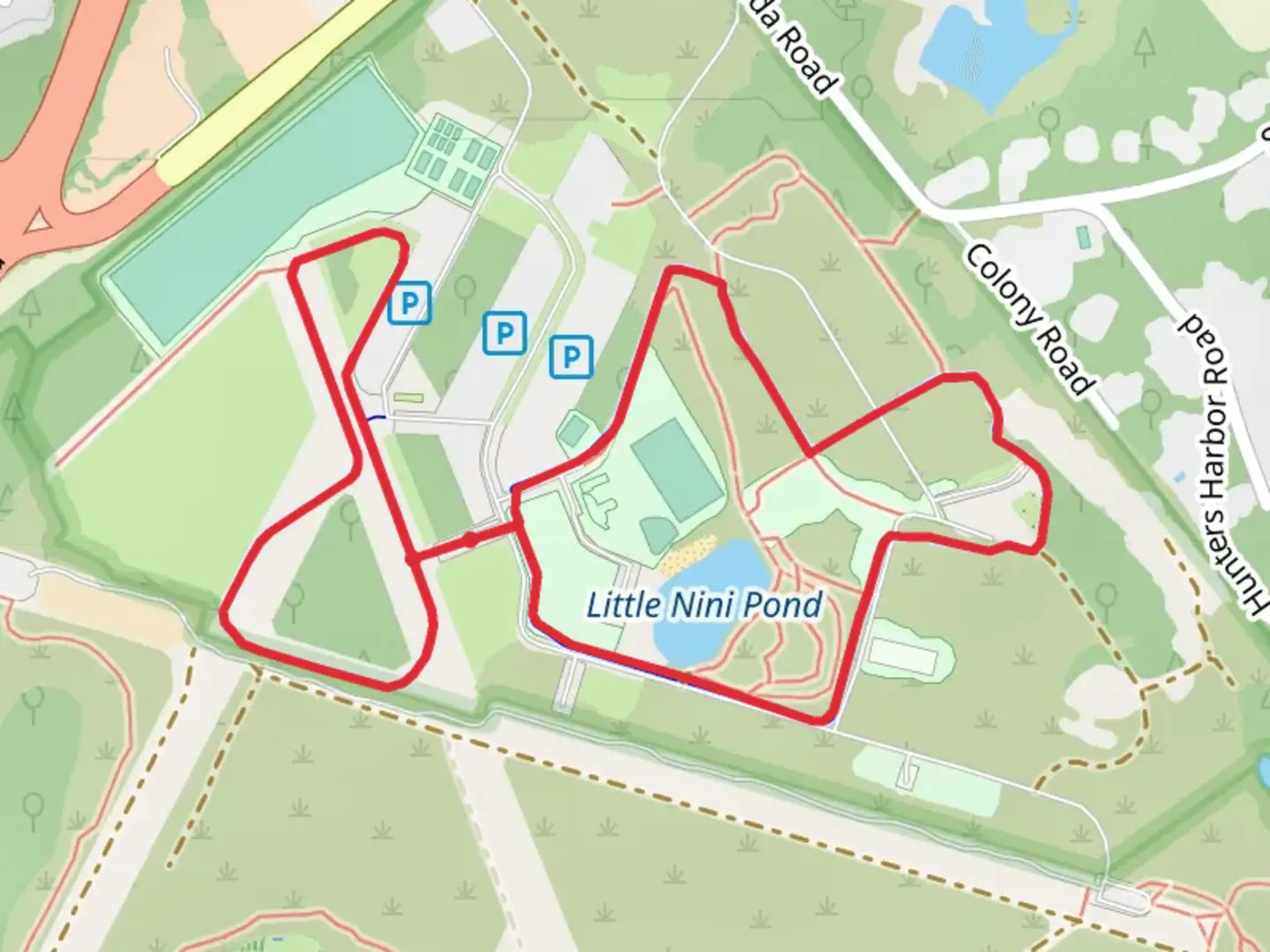 An image depicting the trail Ninigret National Wildlife Refuge Short Loop and its surrounding area.