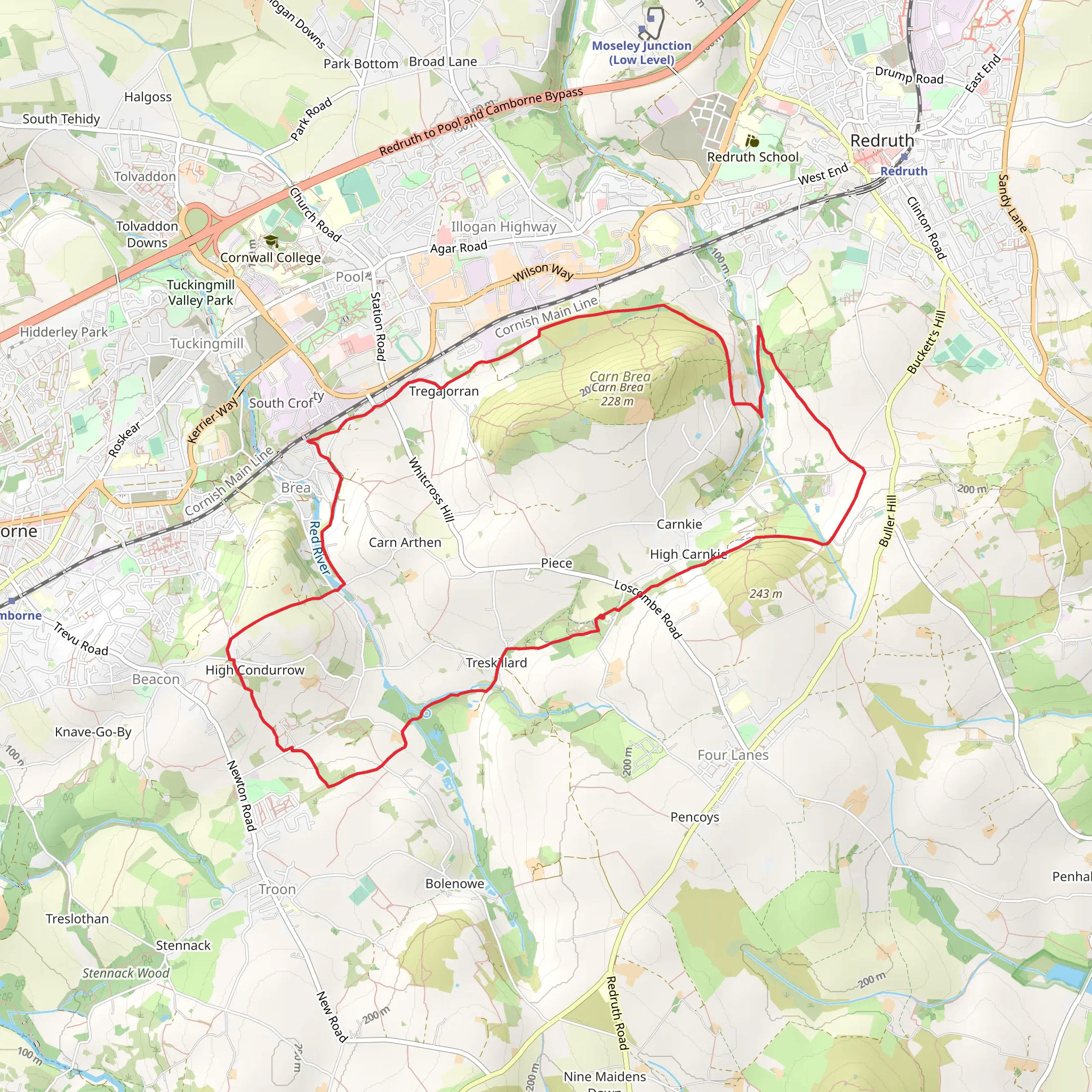 Great Flat Lode Loop Trail mobile static map