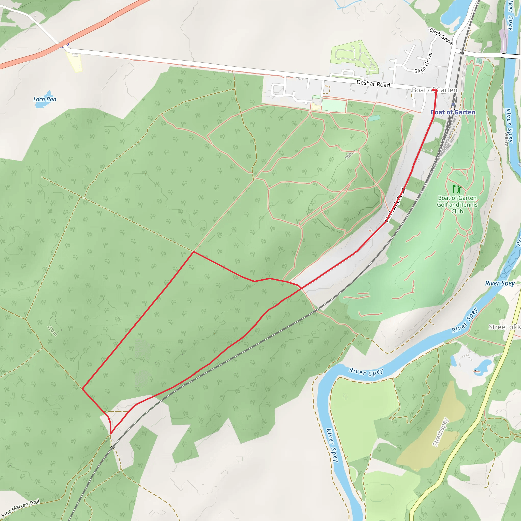 Roe Deer Trail mobile static map