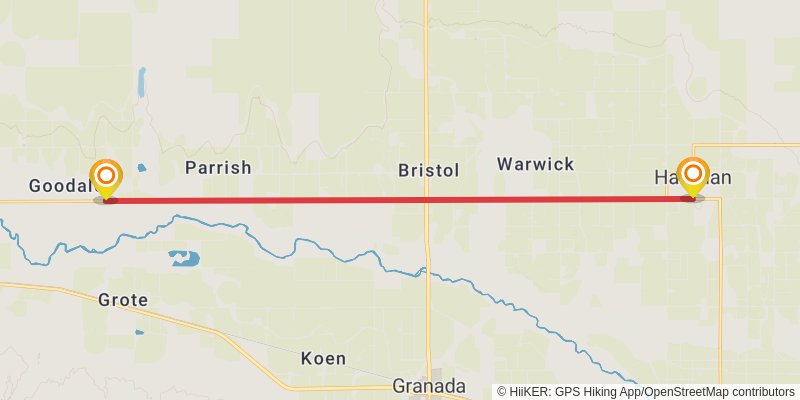 American Discovery Trail South Route - Colorado stage 2 Map