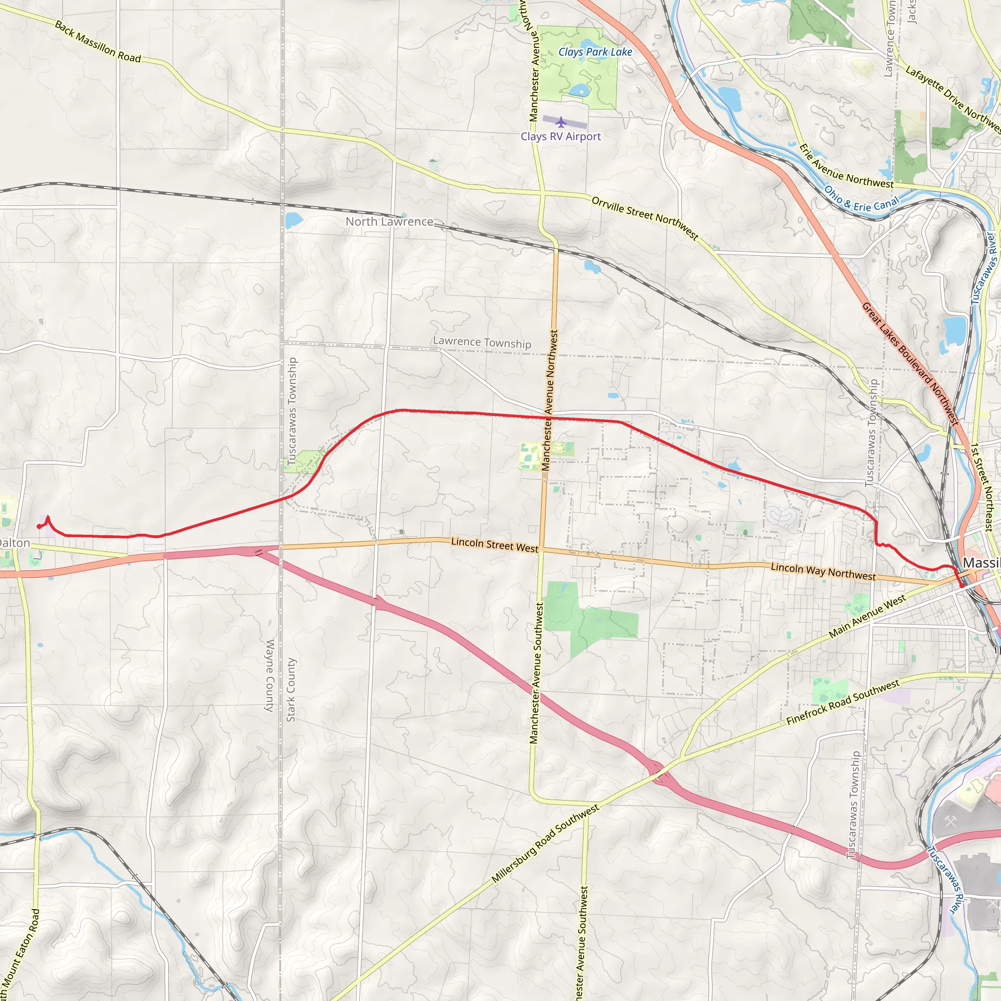 Sippo Valley Trail mobile static map