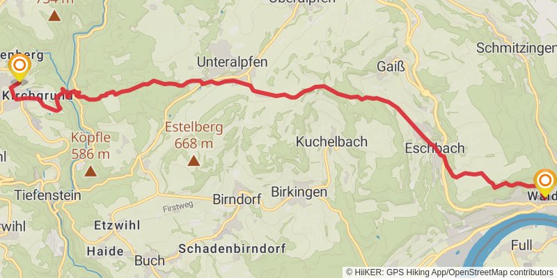 Hotzenwald Querweg stage 3 Map
