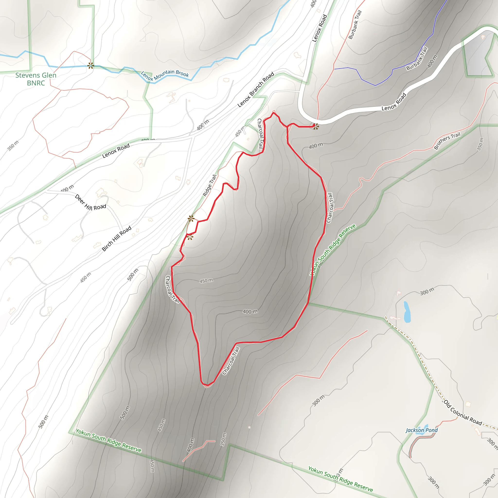 Charcoal Trail Loop mobile static map