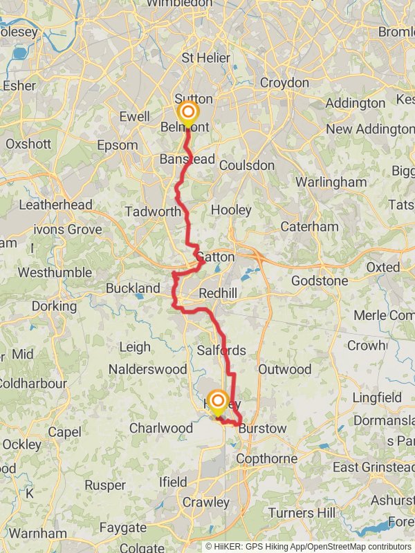 Reigate and Banstead Millennium Trail London England