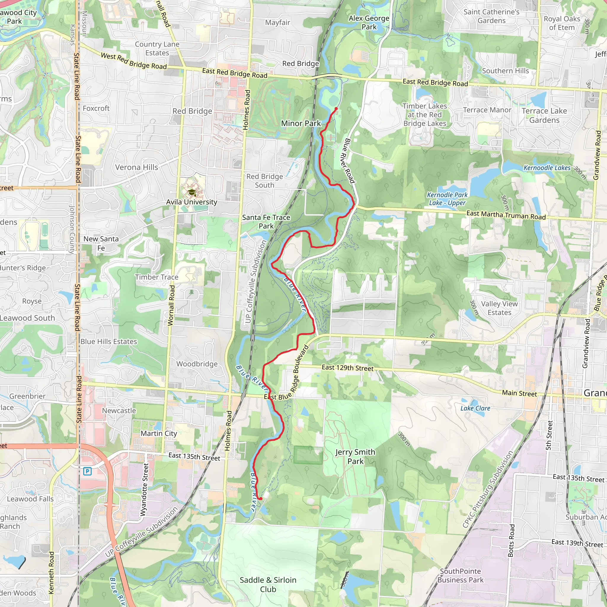 River Trail - Minor Park mobile static map