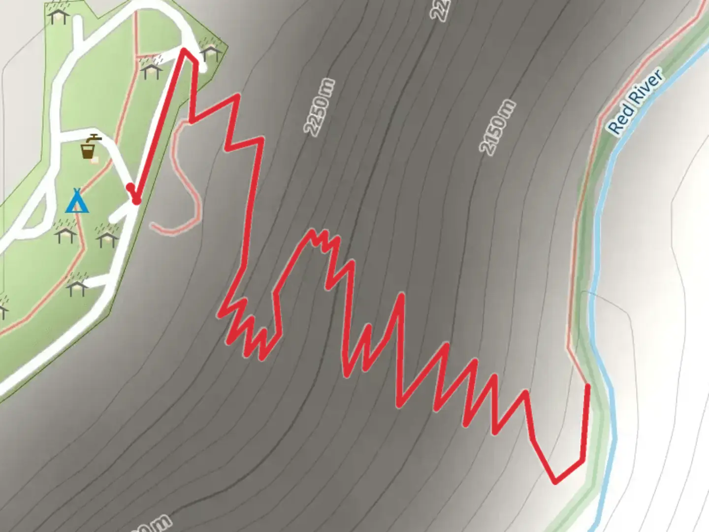 An image depicting the trail El Aguaje and its surrounding area.