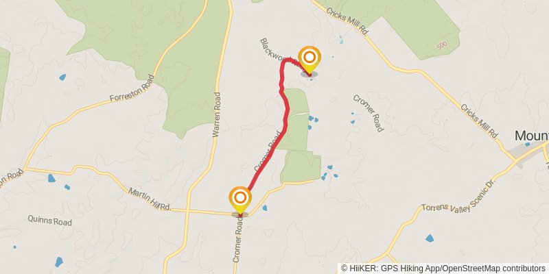 Mawson Trail alt 1 Map