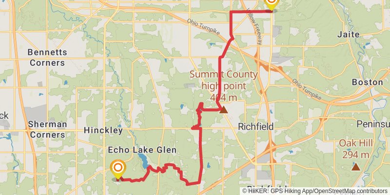 Buckeye Trail stage 7 Map