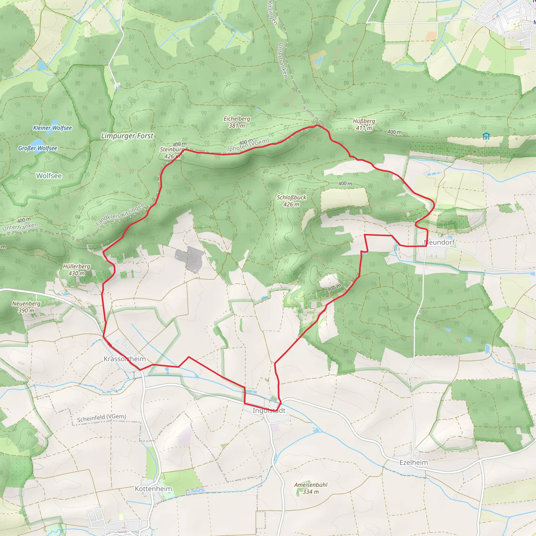 Sugenheim Rundweg SU3 mobile static map