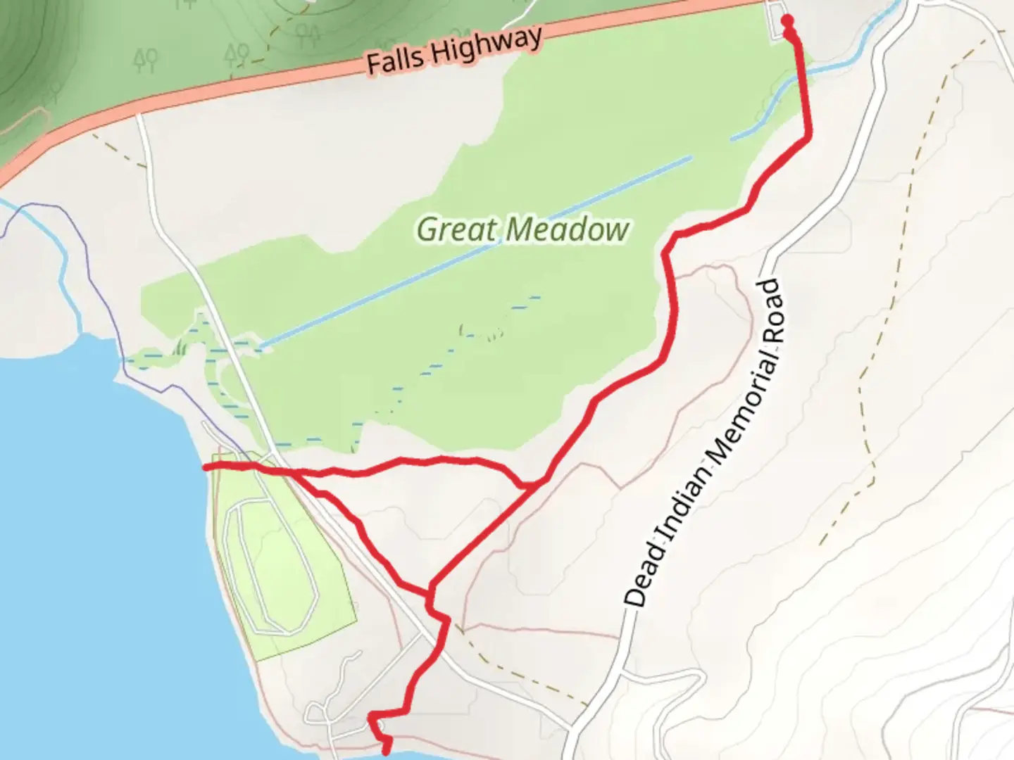 An image depicting the trail Lake of the Woods and High Lakes Trail and its surrounding area.