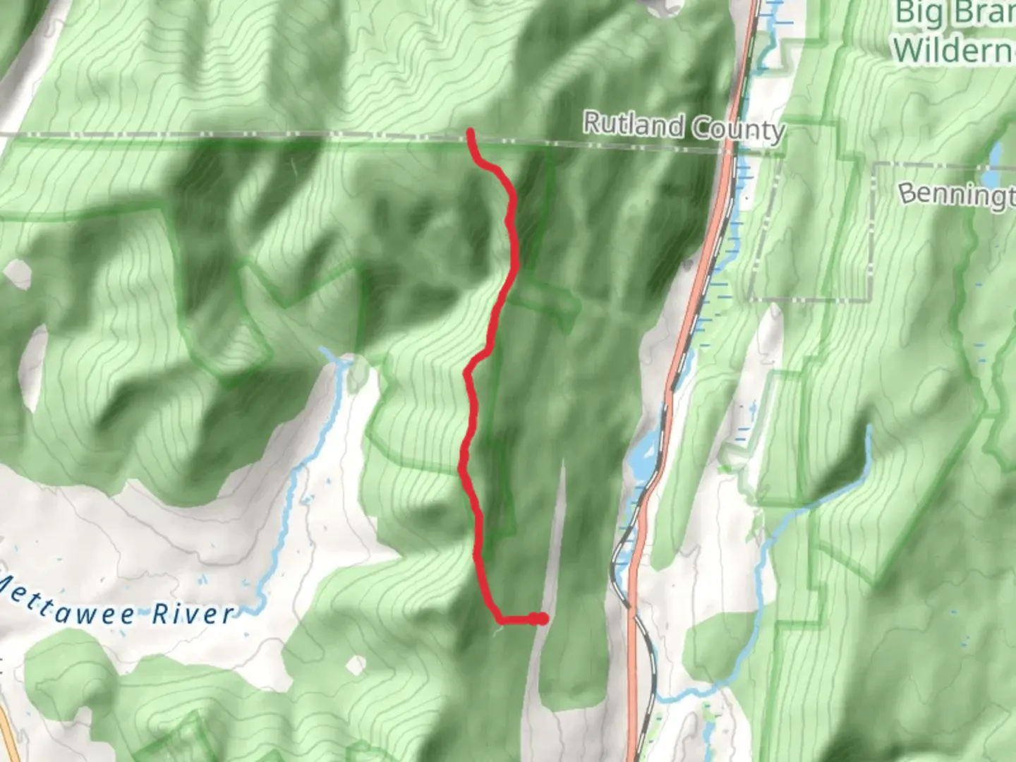 An image depicting the trail Dorset Mountain Trail and its surrounding area.