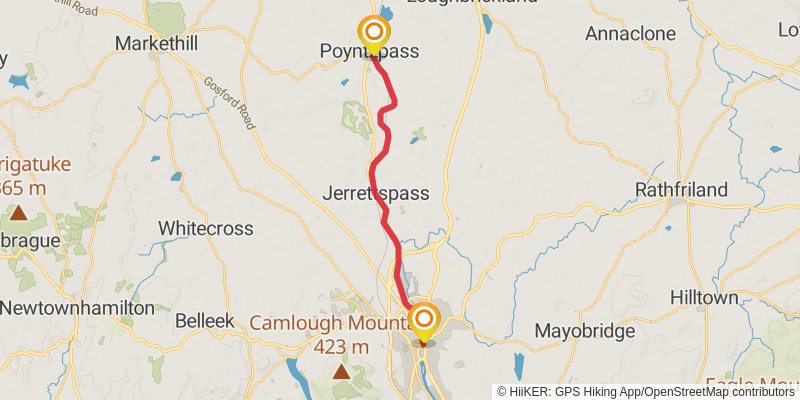 Saint Patrick’s Way - The Pilgrims Walk stage 3 Map