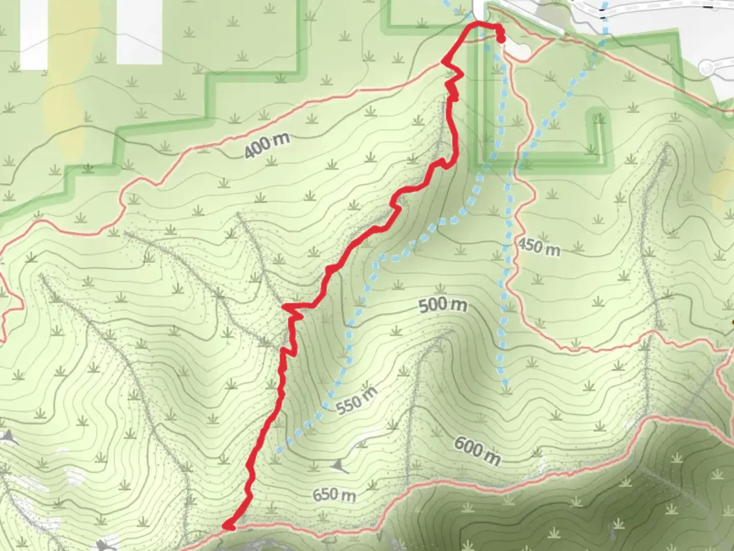 An image depicting the trail Ma ha Tuak Range from South 19th Avenue and its surrounding area.