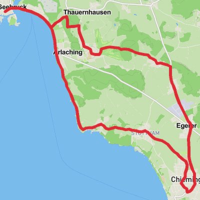Seebruck and Chieming Loop mobile static map