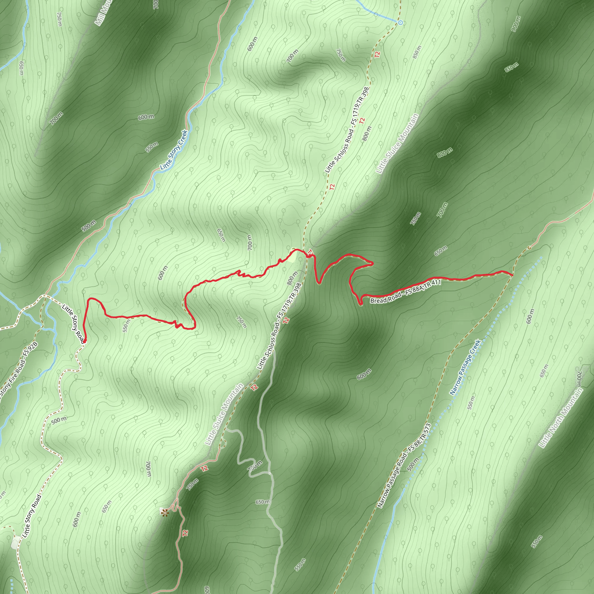Bread Trail mobile static map
