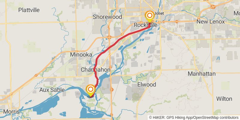 American Discovery Trail North Route stage 114 Map