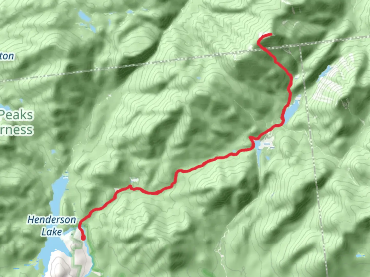 An image depicting the trail Calamity Brook Trail and its surrounding area.