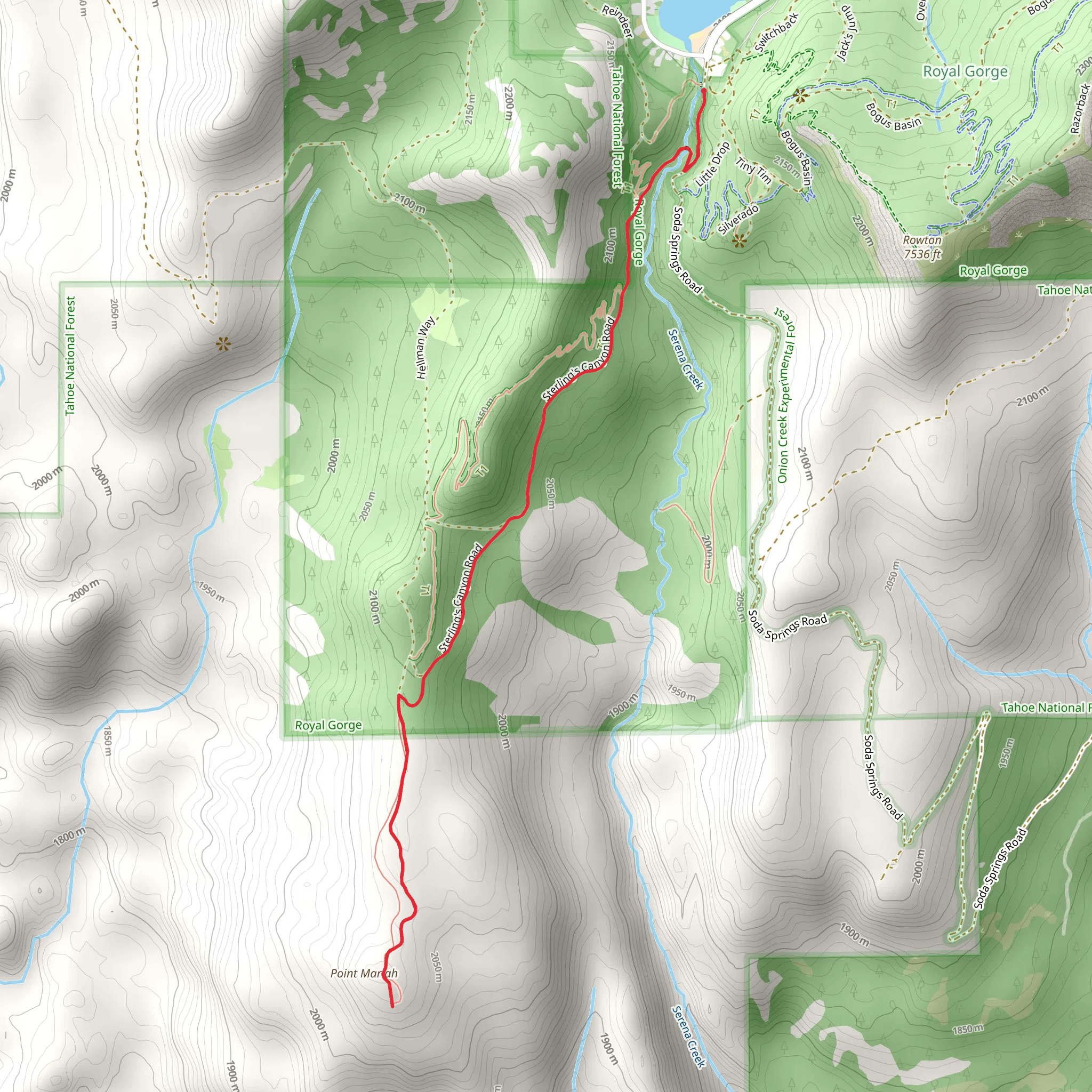 Point Mariah mobile static map
