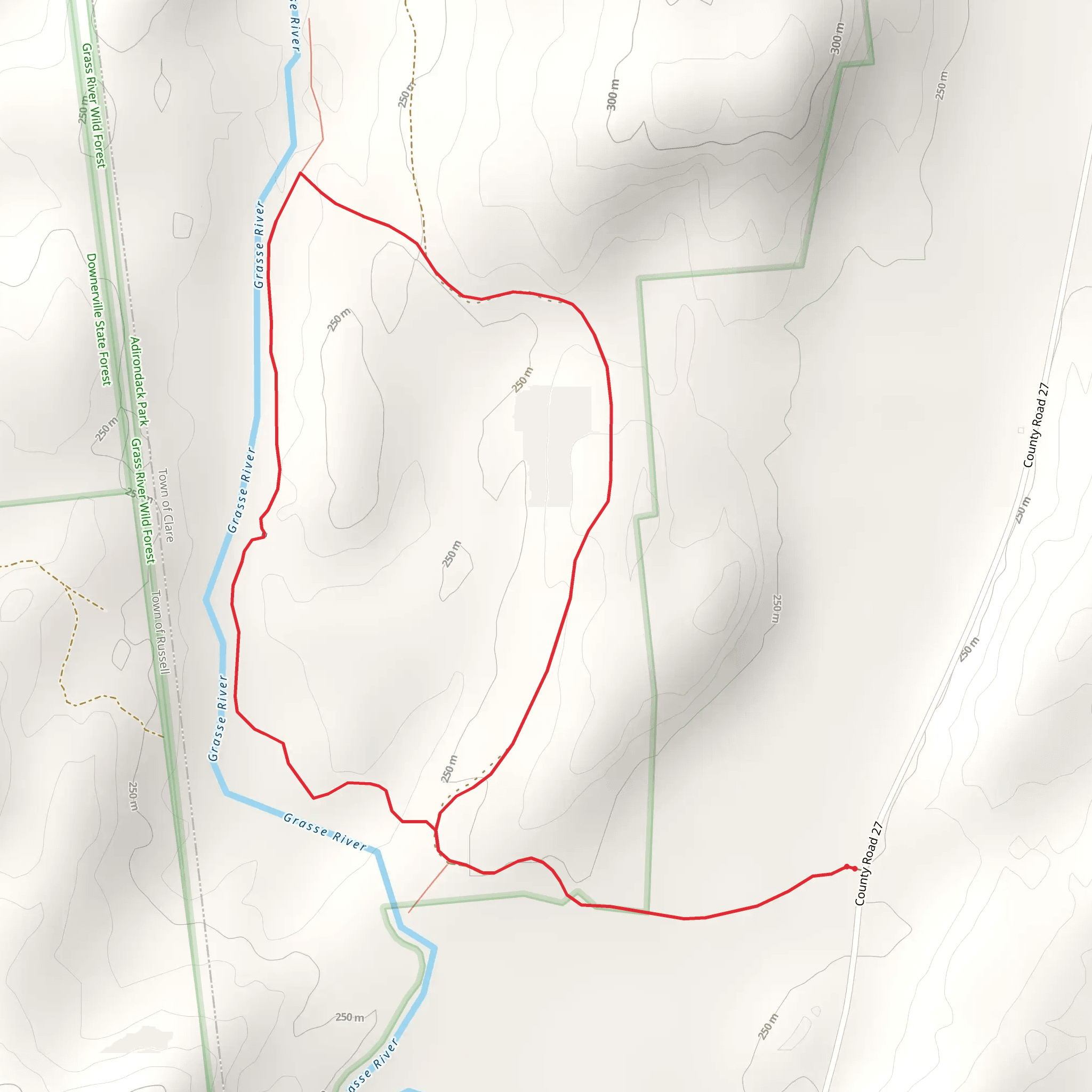 Grasse River Loop mobile static map