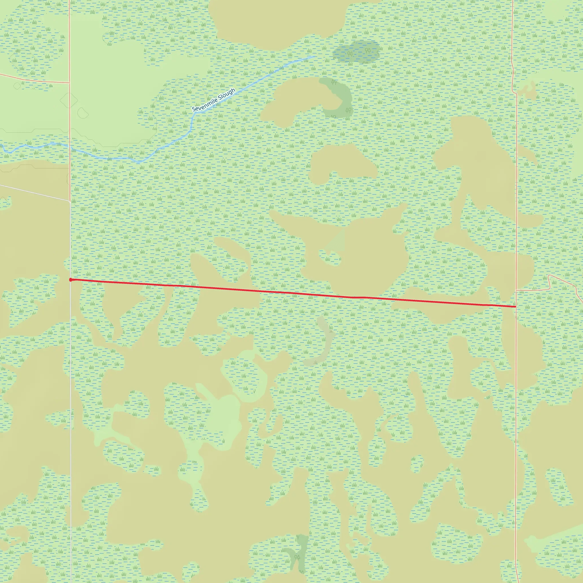 Audubon Trail mobile static map