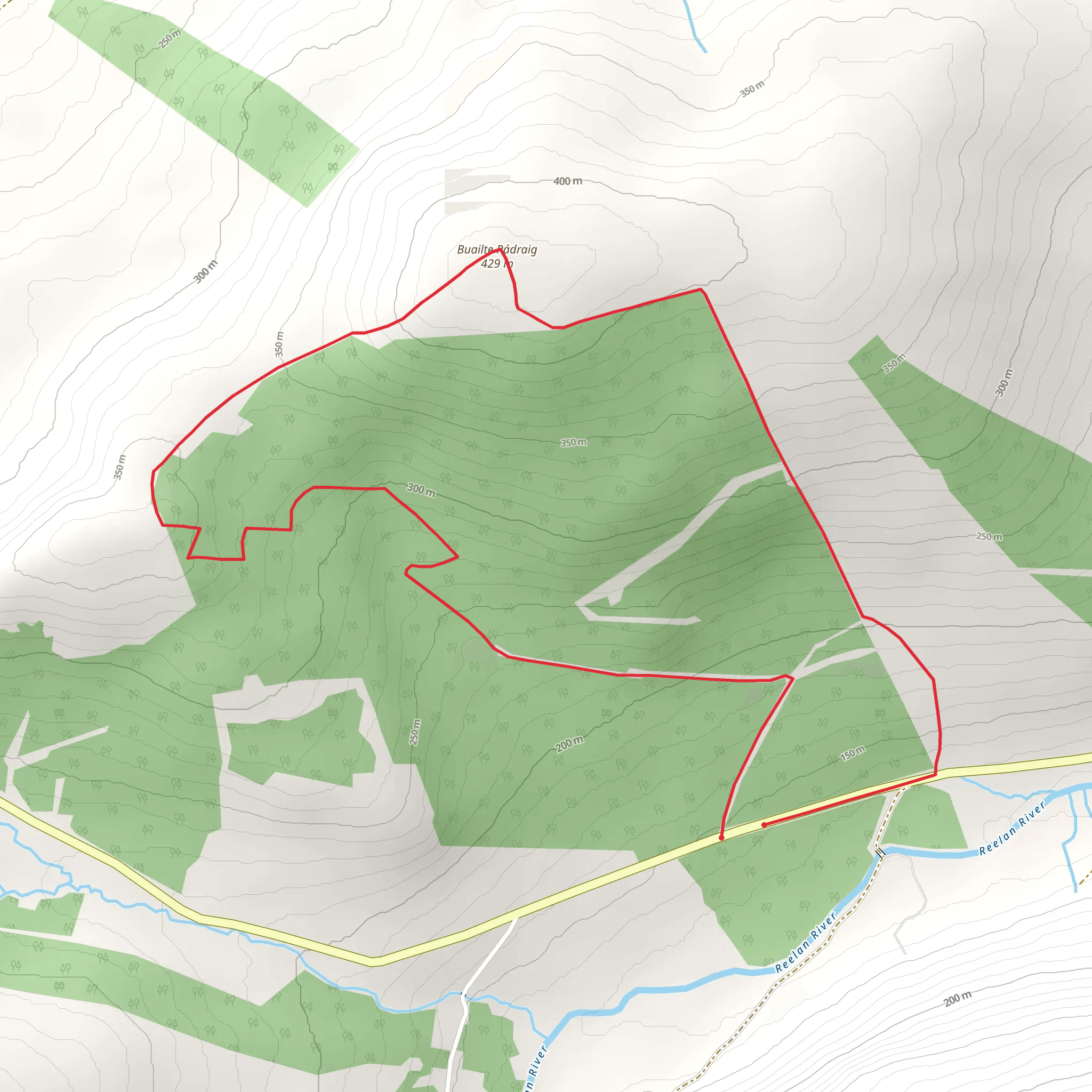 Buailte Pádraig from Hillhead mobile static map