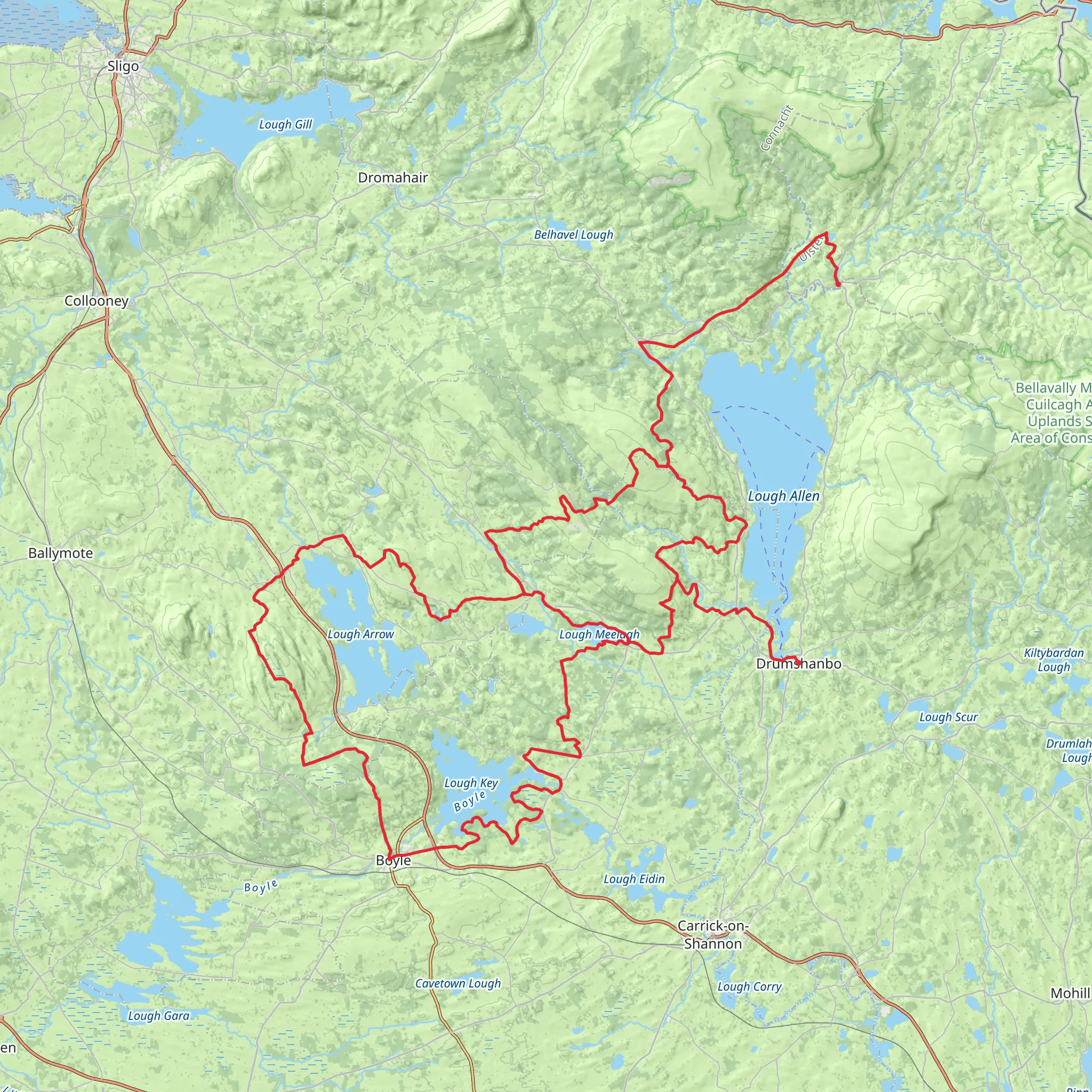Miner's Way and Historical Trail mobile static map