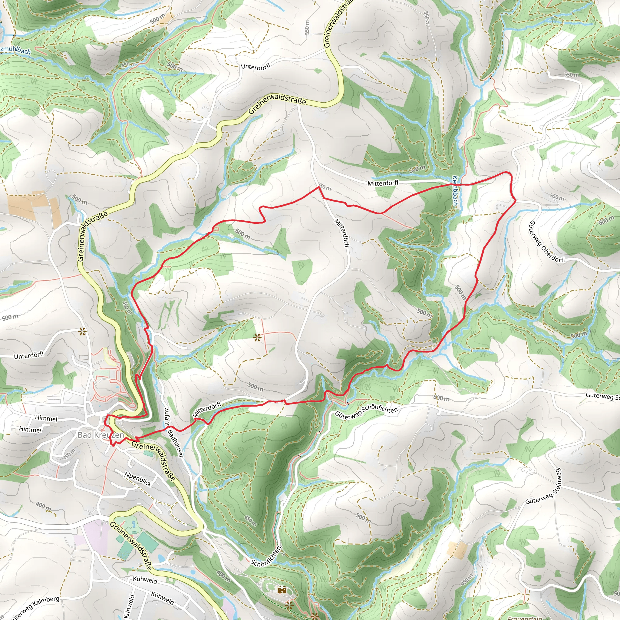 Stelzhamer Loop Trail mobile static map