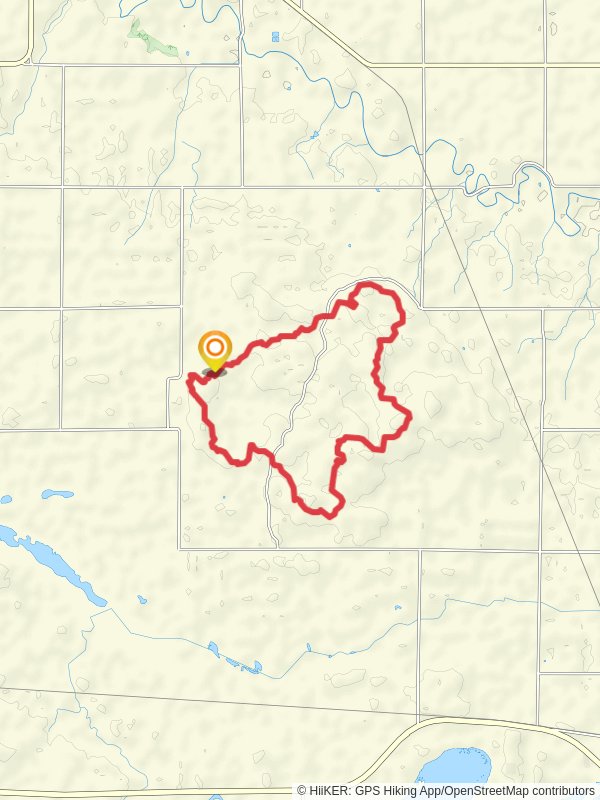 Hankinson Hills Loop Trail mobile static map