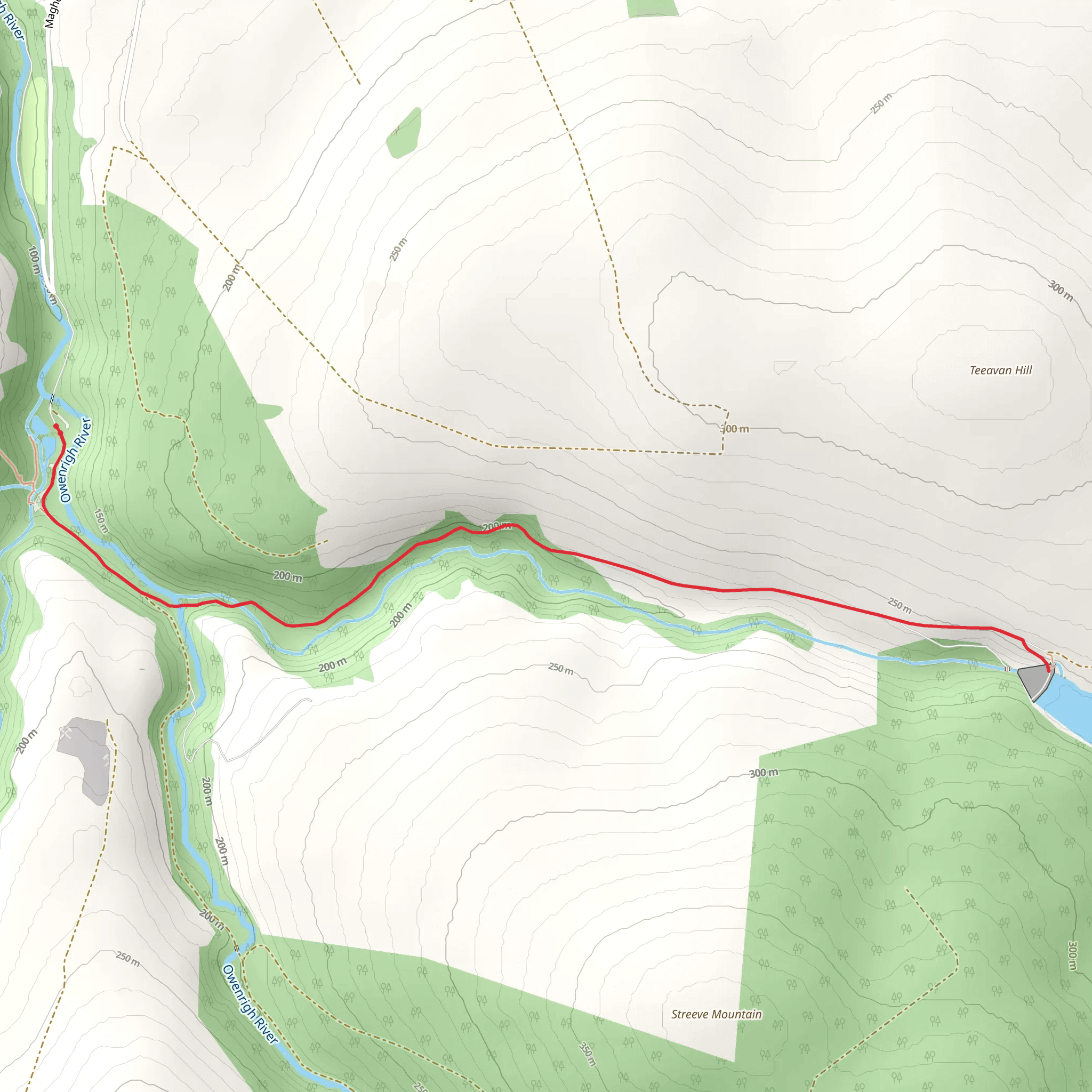 Banagher Glen mobile static map