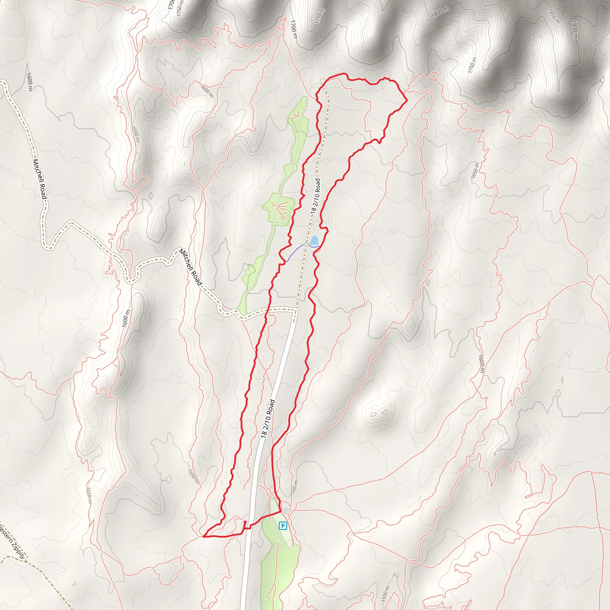 Kessel Run Trail and Prime Cut Trail Loop mobile static map