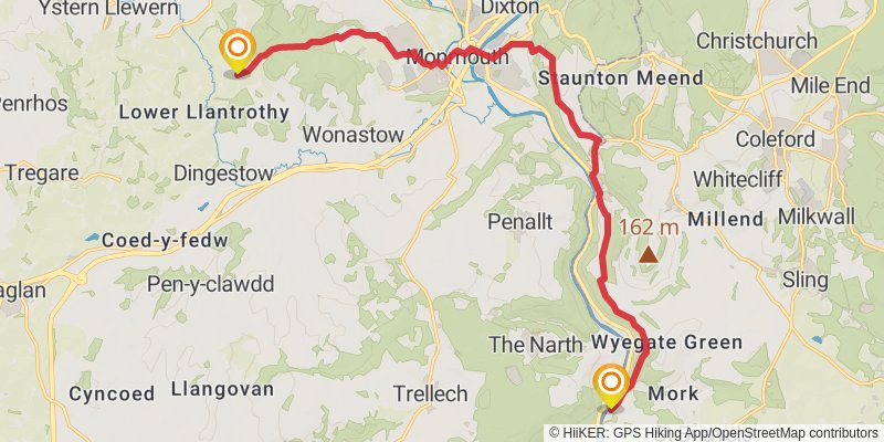 Offa's Dyke Path stage 2 Map
