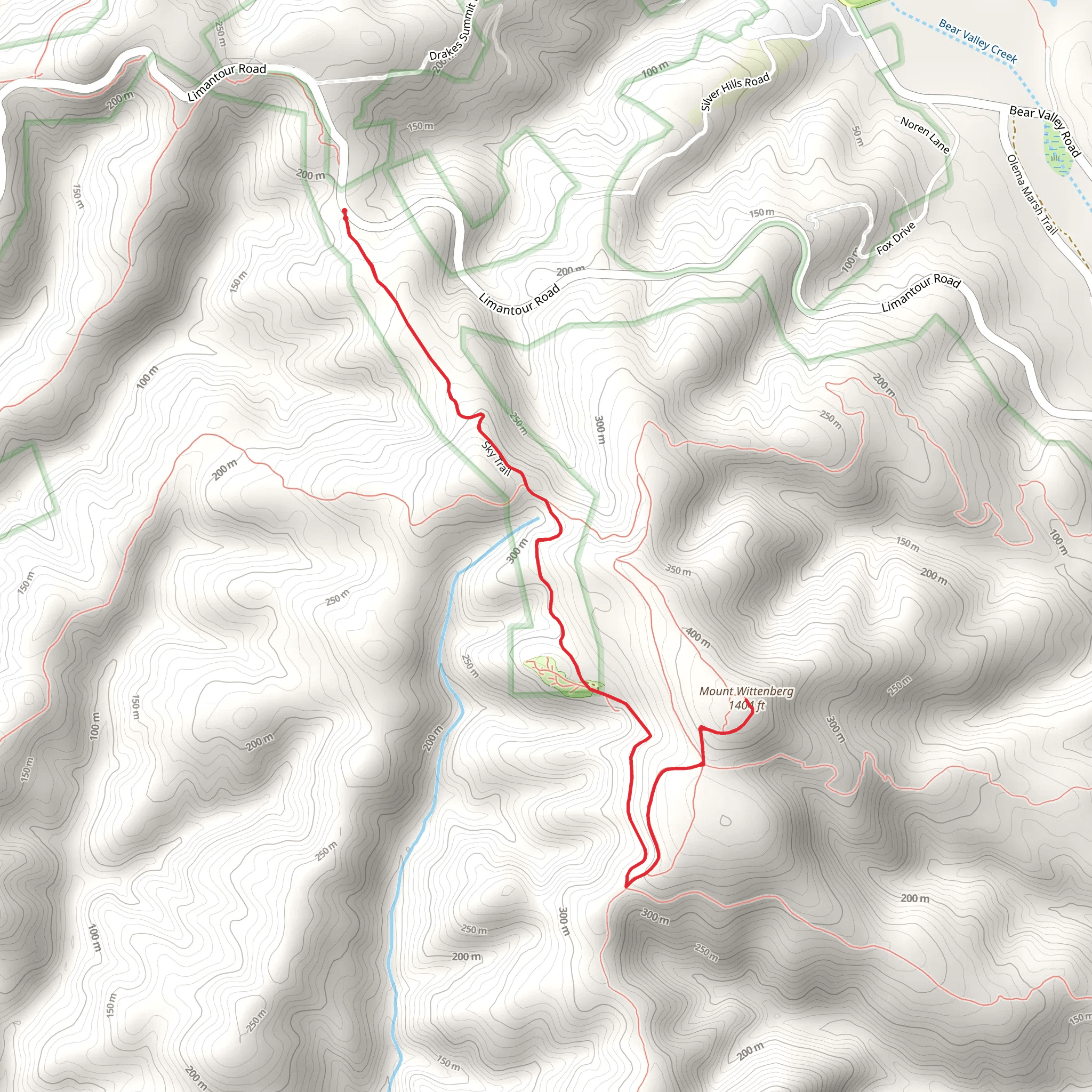 Mount Wittenberg via Sky Trail mobile static map