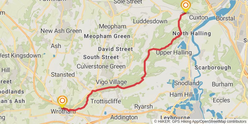 Middleton in Teesdale to Dover Walk stage 42 Map