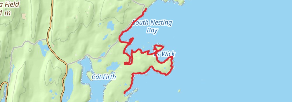 Coastal Walk of Shetland - East stage 4 Map