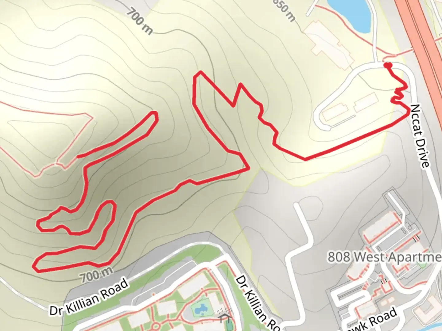 An image depicting the trail Cullowhee Connector Walk and its surrounding area.
