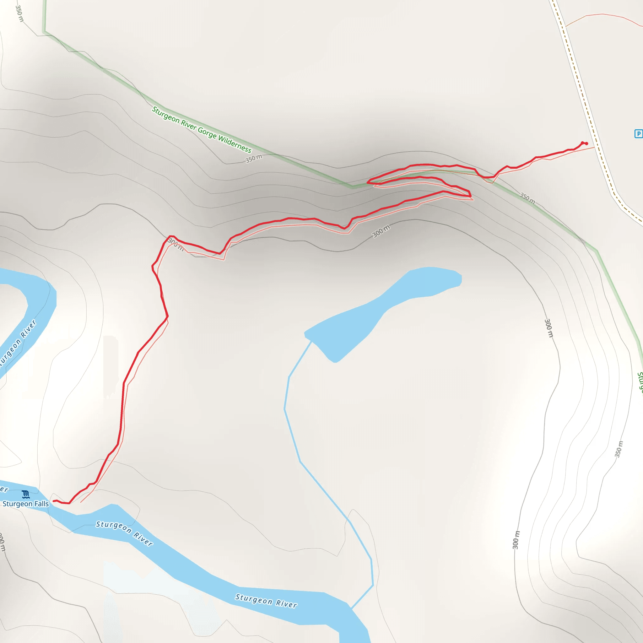 Sturgeon Falls Trail mobile static map