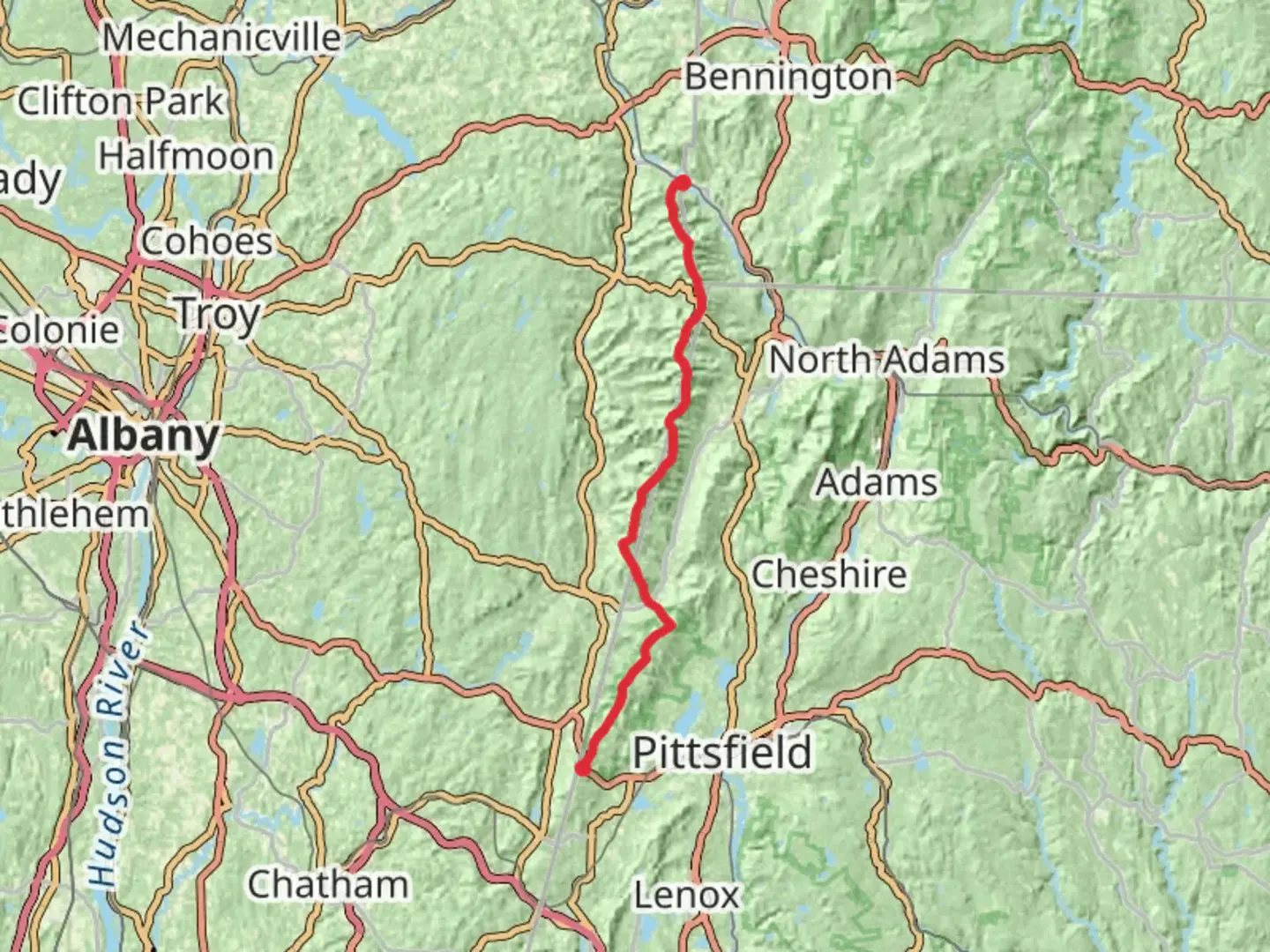 An image depicting the trail Taconic Crest Trail and its surrounding area.
