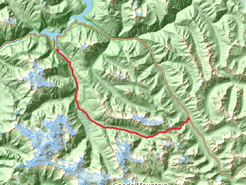 Easy Pass, Thunder Creek and Diablo Lake Trail